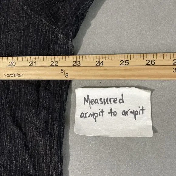 Beach by Exist Gauze Cover Up Dress Size XL Black Whimsigoth Hoodie Tunic Grunge - Picture 10 of 11